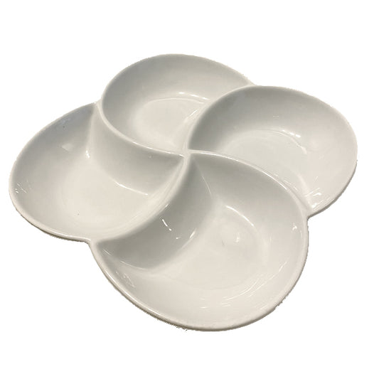 Bar Porcelain  Bowl Cuadruple Circular  23 X 23 cm